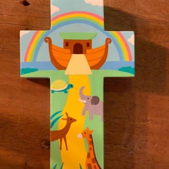 Kinderkreuz aus Holz – Die Arche Noah